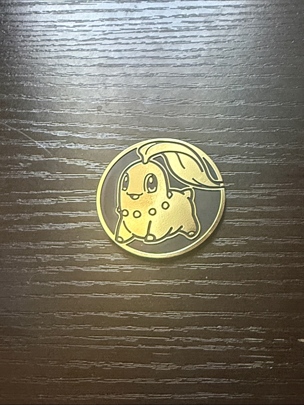 Pokemon Chikorita gold coin new